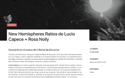 Bienal de escuchar – CASo 2023